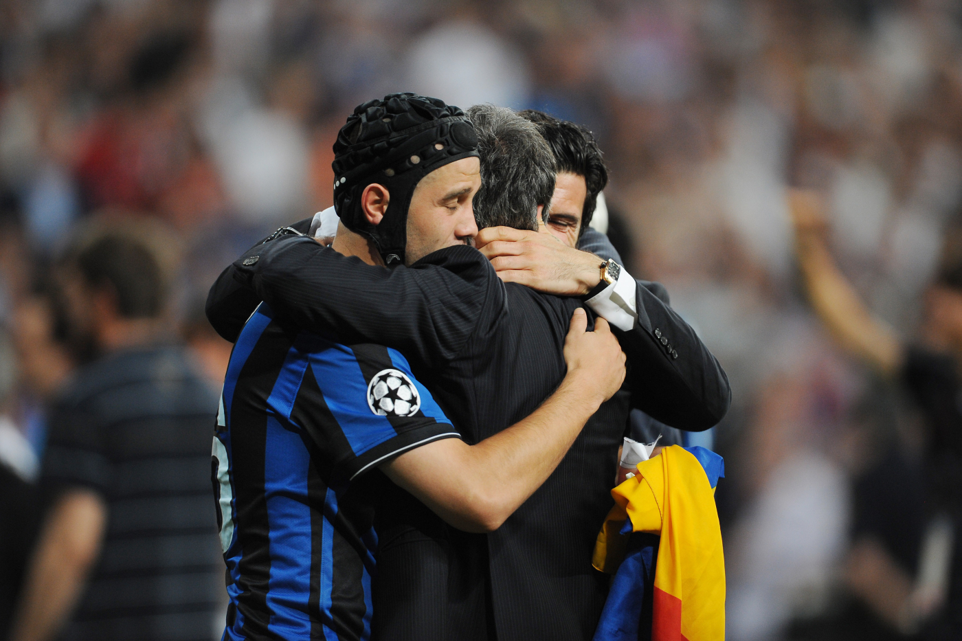 Chivu e Josè Mourinho ai tempi dell'Inter