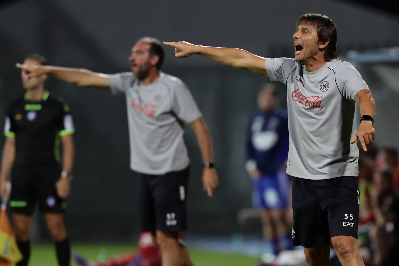 Cristian Stellini e Antonio Conte al Napoli
